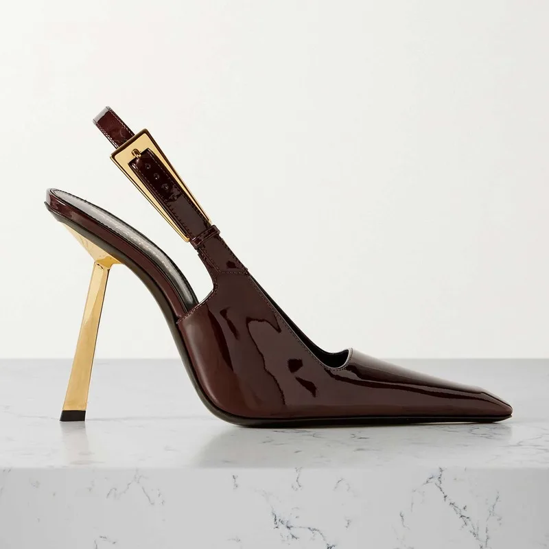 뾰족한 스틸레토 힐 여성 펌프스 에나멜 가죽 2025  - Women'S Shoes Clogs 리뷰 및 가격