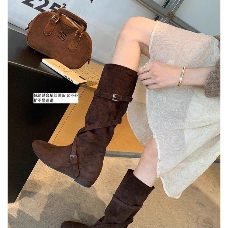 2026년 신상 영국 스타일 패셔너블 가죽 롱부츠 스웨 - Sock Boot Women 리뷰 및 가격