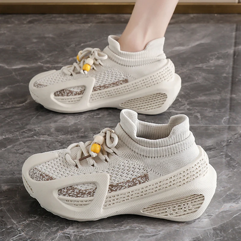 여성 플랫폼 스니커즈 캐주얼 스포츠 신발 레이스 업 통 - Women Shoes Tennis 리뷰 및 가격